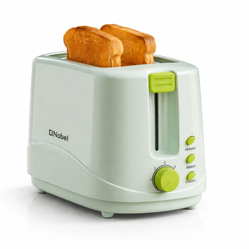 Nobel toaster from My Store with four slots for bread, featuring modern design and control buttons on a clean kitchen countertop.