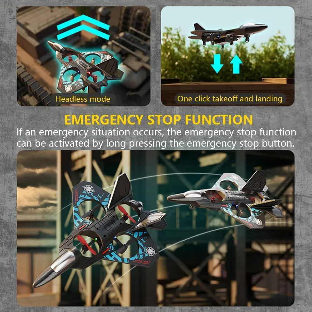 TAK TAK RC fighter jet drone toy by Turas Shop, featuring sleek design and remote control operation, suitable for aviation enthusiasts.
