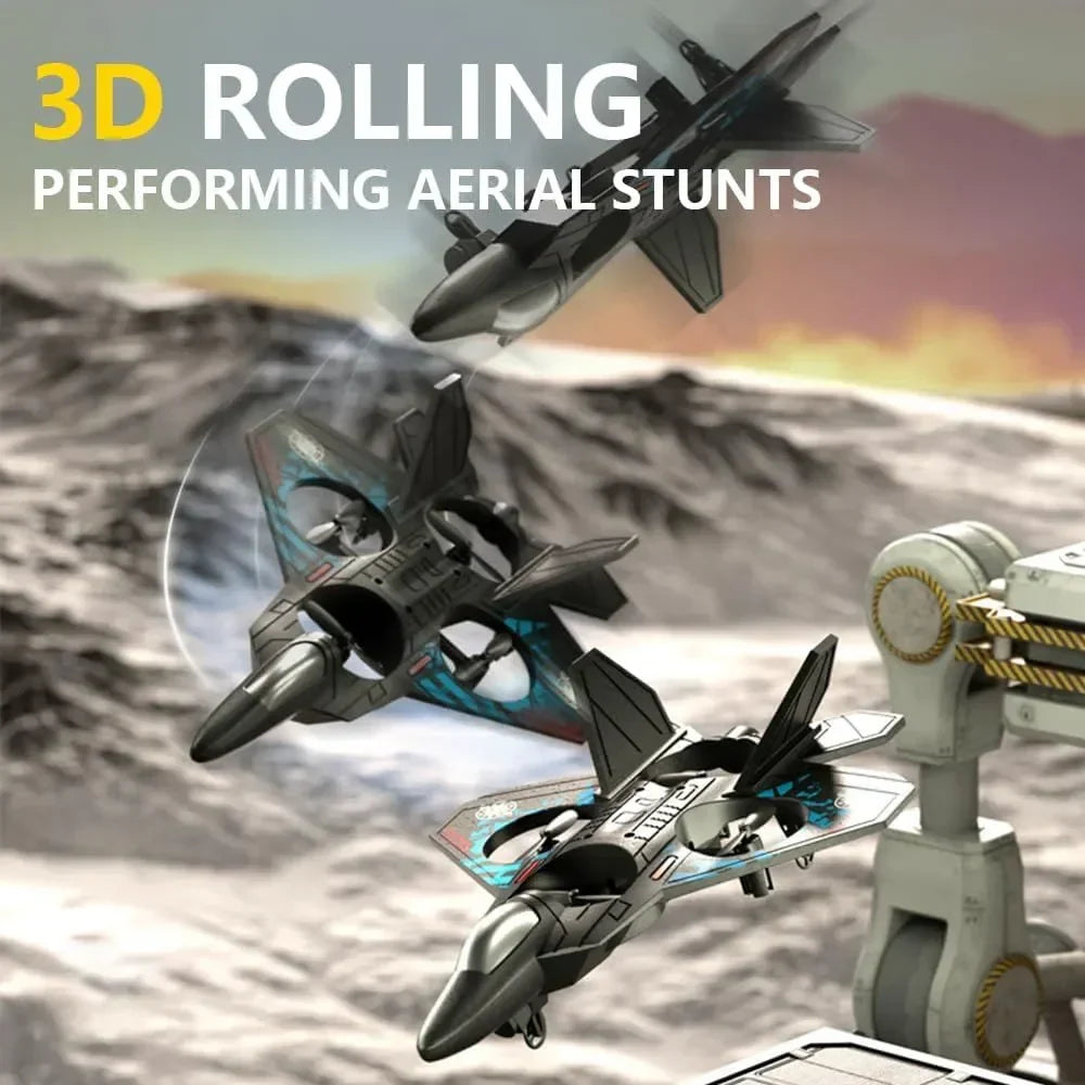 Tak Tak RC fighter jet drone toy with sleek design, remote control, and vibrant colors, perfect for drone enthusiasts and kids.