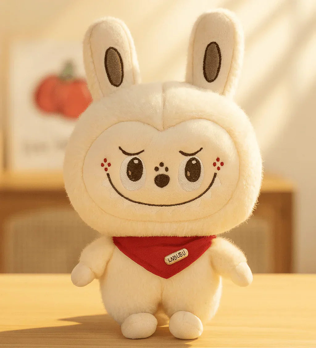 Cute Labubu Bunny plush toy by My Store, soft and cuddly stuffed animal with floppy ears and adorable facial features.