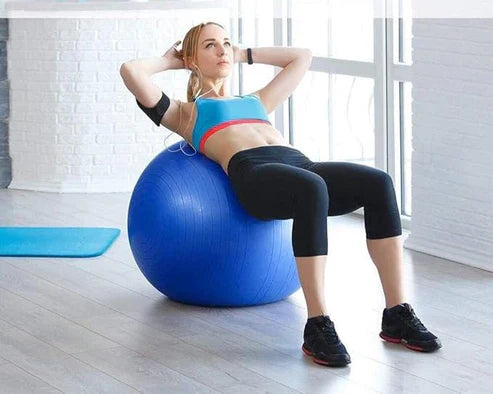 My Store Lordex gym ball for fitness, inflatable exercise ball for core workouts and stability training.