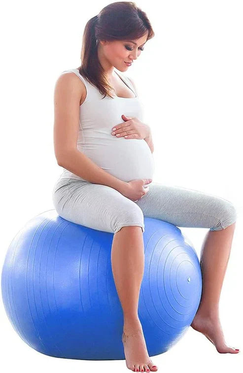 LORDEX fitness gym ball for exercise and stability training, shown inflated with a textured surface for grip.