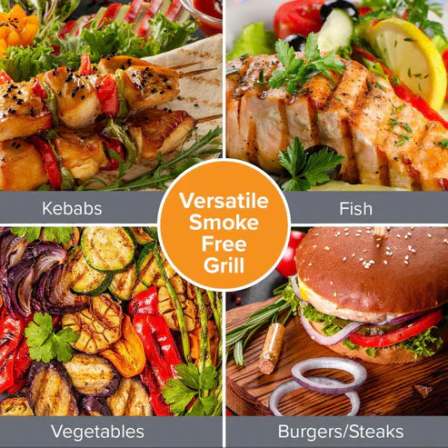 Nobel Electric Grill by My Store with non-stick cooking surface and adjustable temperature control.